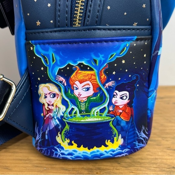 Loungefly | Disney Halloween Hocus Pocus Poster Glow Mini Backpack - Picture 7 of 16